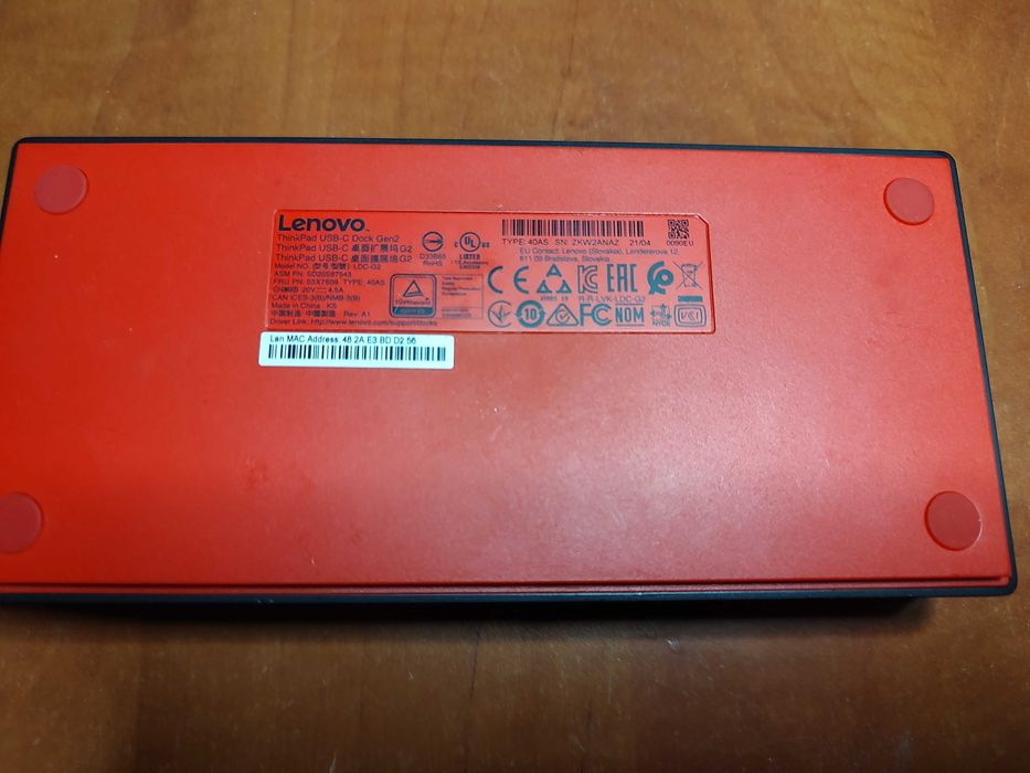 Docking Station Lenovo ThinkPad USB-C Dock Gen2, Model LDC-G2