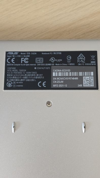 Laptop Chromebook ASUS