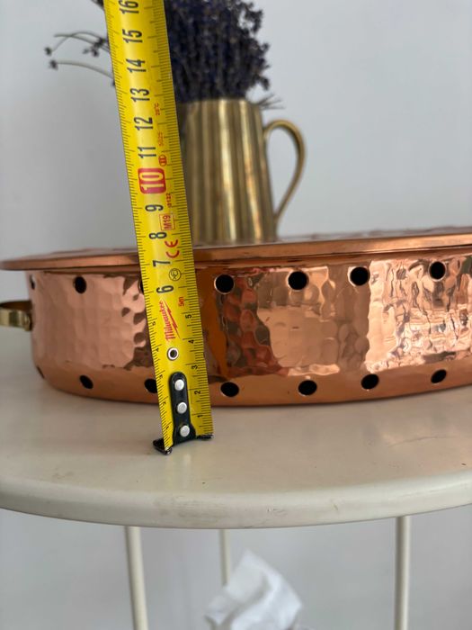 Rechaud / încălzitor mâncare din cupru, Elveția, nou