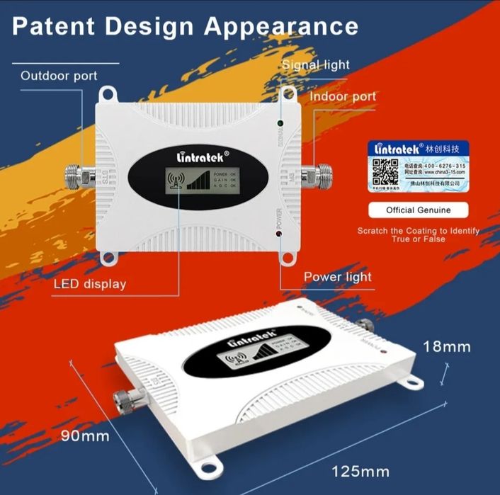 Усилитель Lintratek KW16L-pro (3G/H+) gsm репитер с АРУ