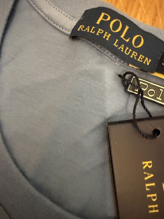 Tricou ralph lauren albastru baby blue L