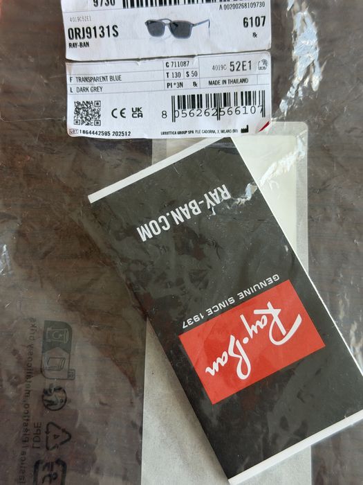 Чисто нови Ray Ban Juniour 0RJ9131S  Синя рамка сиви лещи