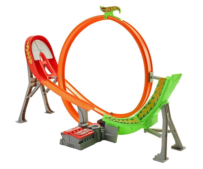 Hot Wheels - Състезателна, моторизирана писта с 5бр. колички