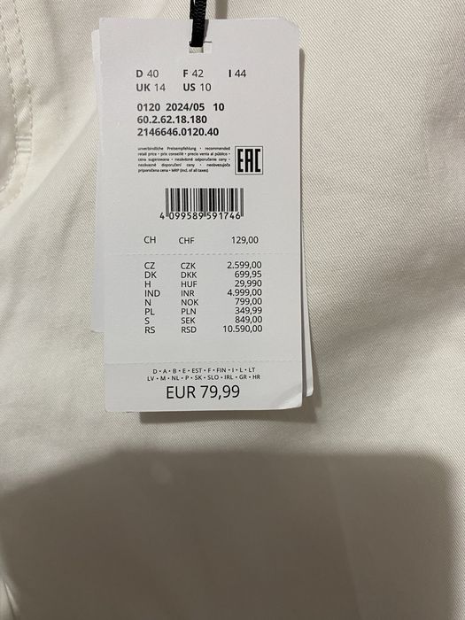 Pantaloni Comma Albi masura 40