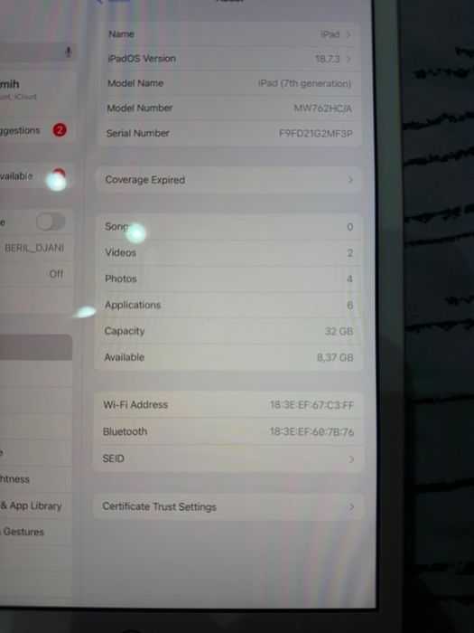 iPad 10.2” (2019) 7th Gen –