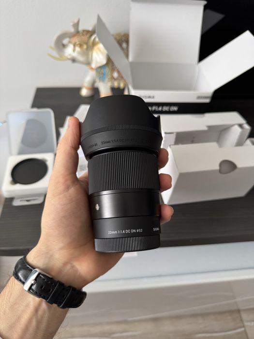 Sigma 23mm f/1.4 DC DN Sony E – купен 23.05.2025, в гаранция + ND K&F