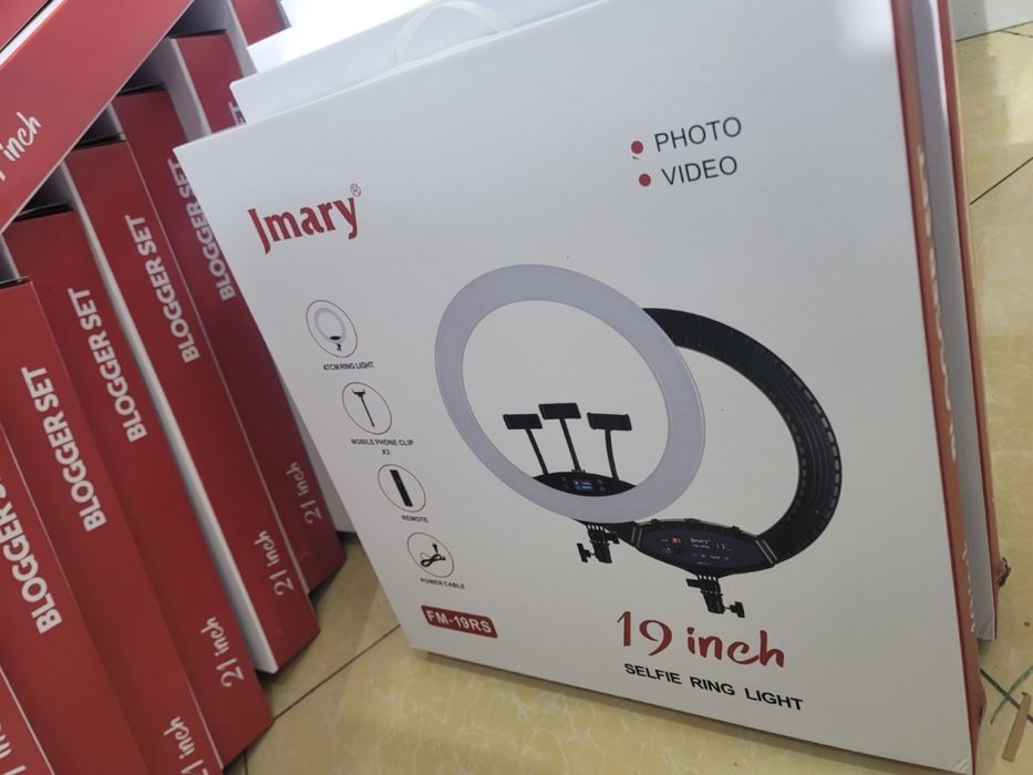 Кольцевая лампа светодиодная подсветка штативом/Lampa shtativ