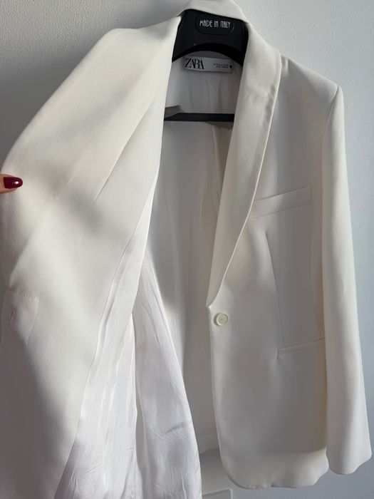 Blazer alb Zaraa