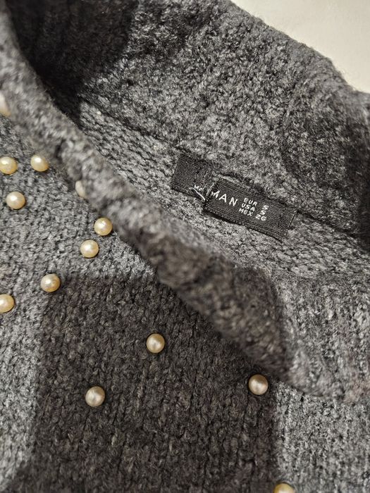 Пуловер с перли Zara