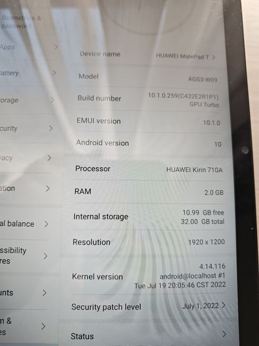 Tableta Huawei MatePad T 10s