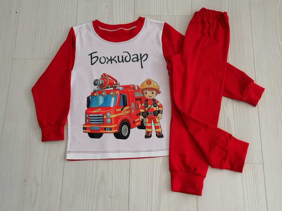 Детски пижами с картинка и име по ваш избор