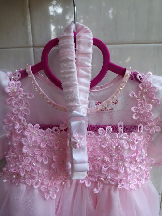 Празнична рокля за момиче, ръст 80 см