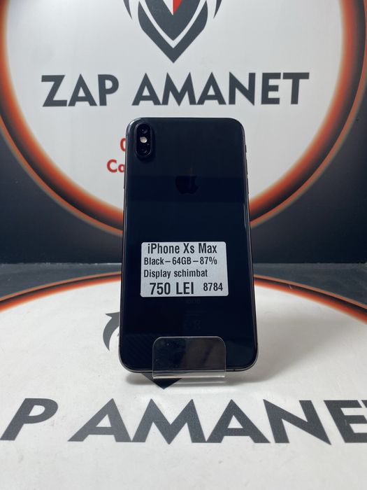 ZAP AMANET Vitan - iPhone XS Max - 64GB - Black - 87% baterie