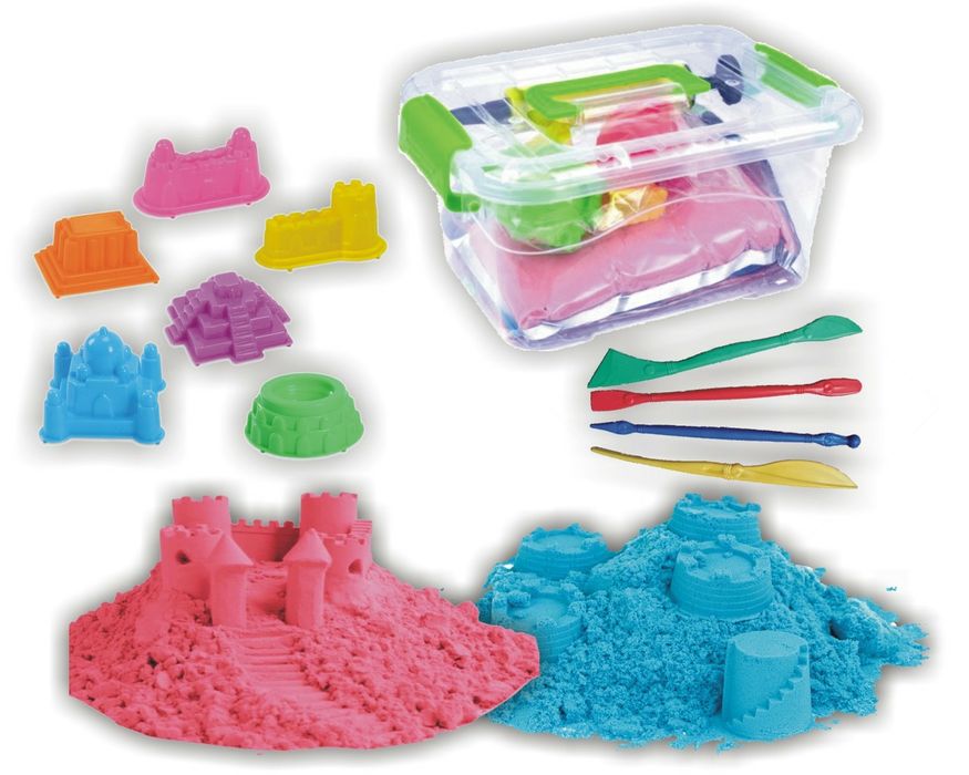 Хит Продаж Доставка Кинетический песок  1 кг+игрушки в подарок