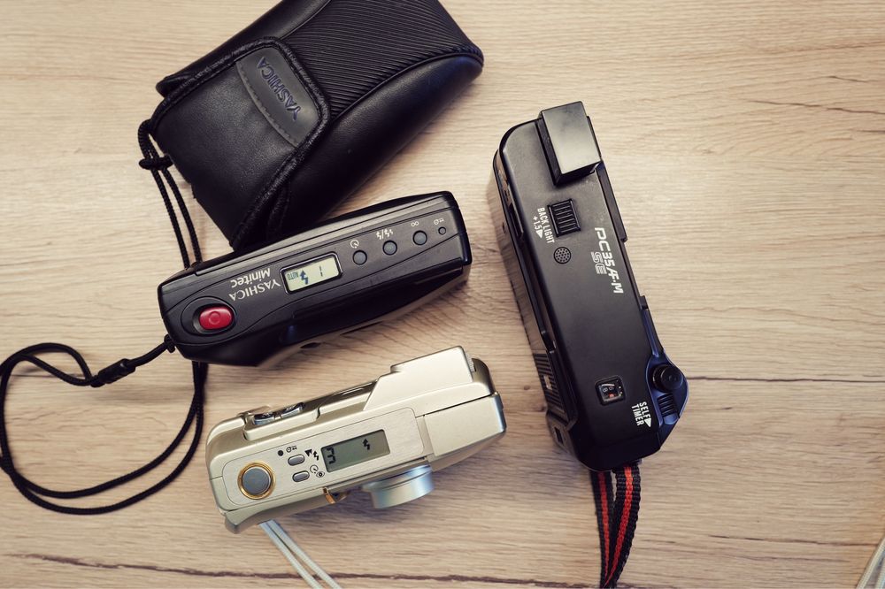 Lot Aparat foto Yashica minitec AF stare superba point and shot