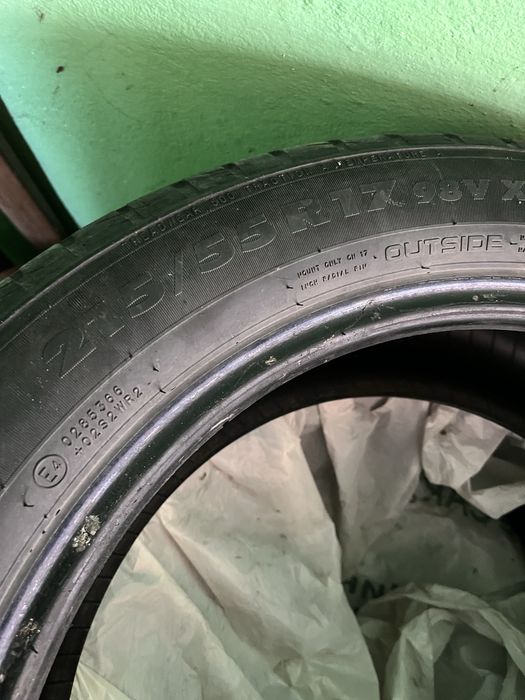 Продам резину р 17 215/55