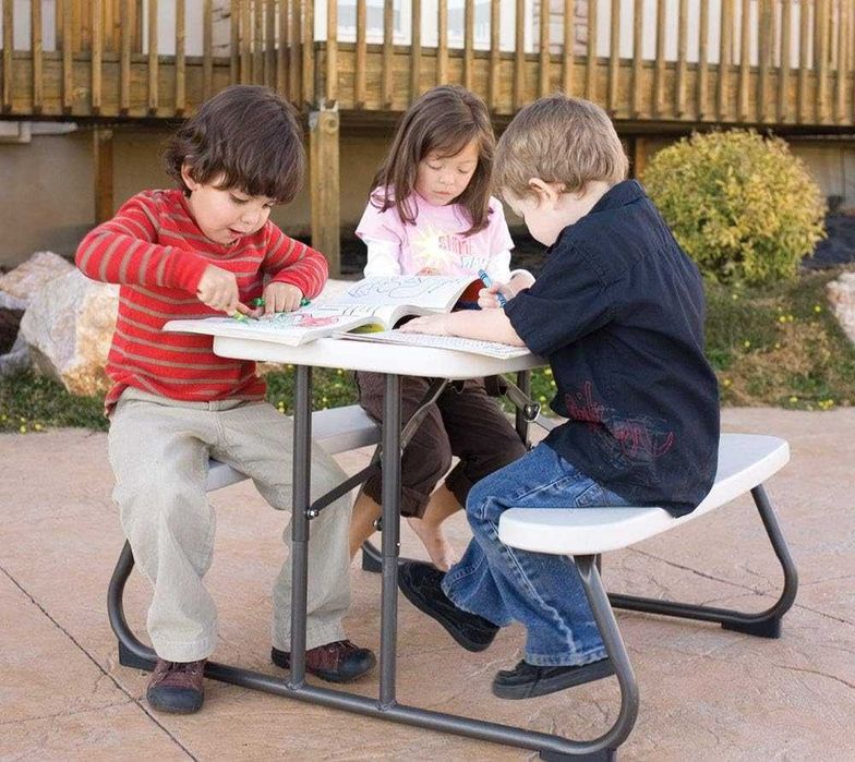 Masa pentru copii Lifetime Crem Pliabil Picnic 82,5 x 53,5 x 90 cm Otel Plastic