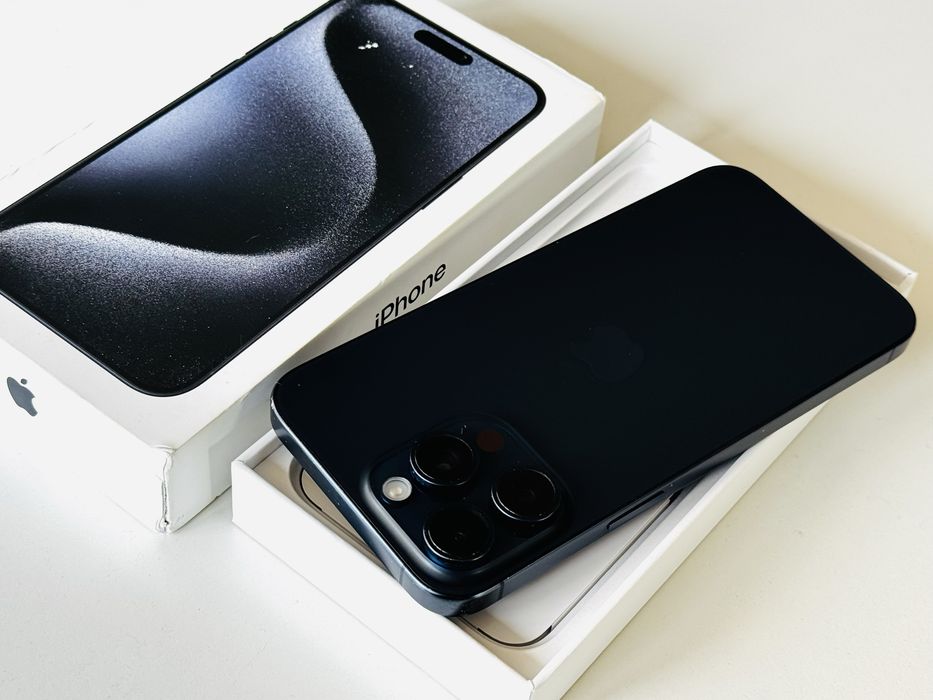 Iphone 15 Pro Max 256GB Blue 100% Батерия! Гаранция 6 месеца