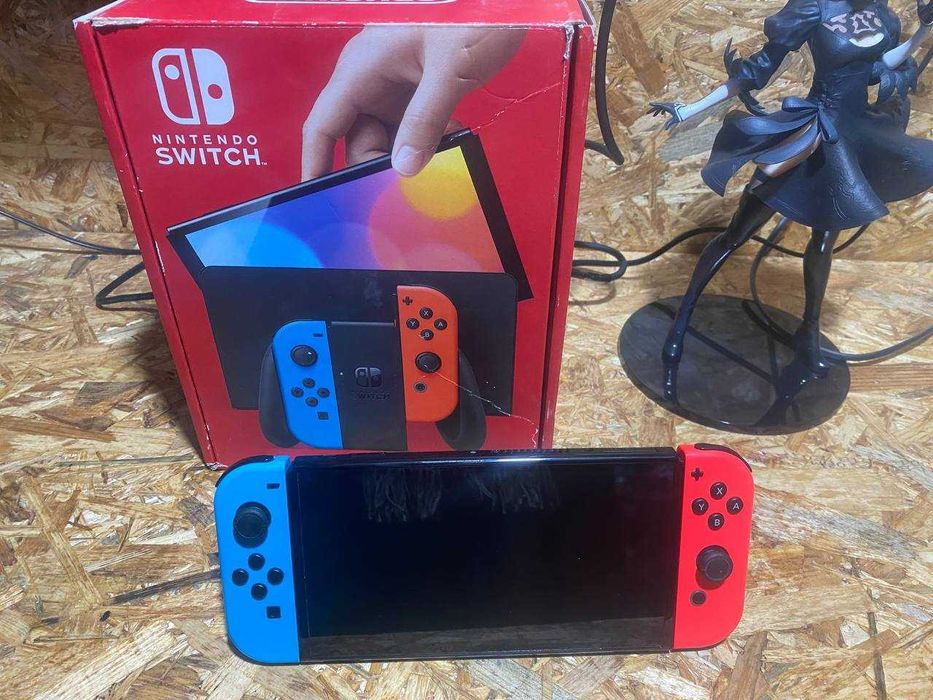 Nintendo Switch OLED чипованный 256 ГБ флеш