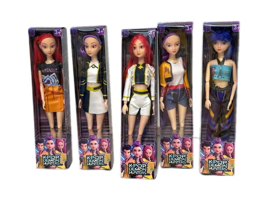 Пееща K-POP Demon Hunters Кукла - Светещо сърце/музика Rumi/Zoey/Mira