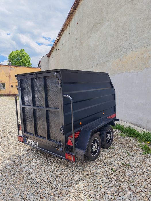 REMORCA carosata 750kg / 2 axe / frana de inertie  - UNICATA