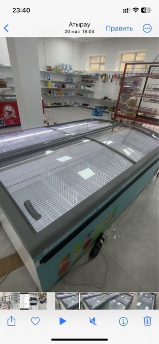 Морозильник бонета для магазина