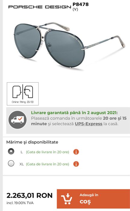 ochelari de soare porsche design Originali !