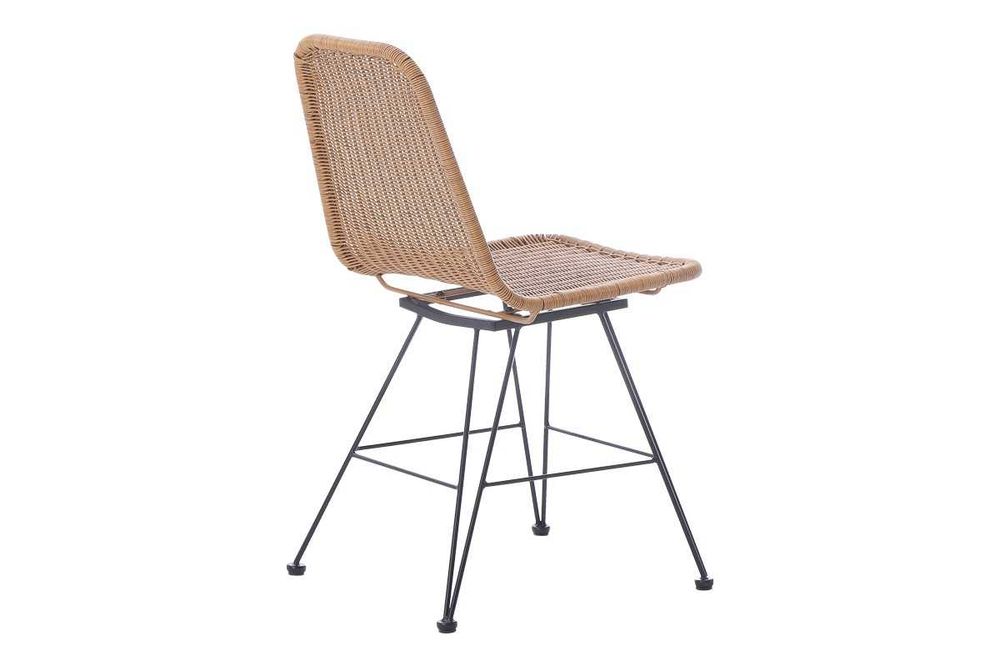 Стол Puzzle-home Pamela, Натурален цвят, Изкуствен ратан, 44х58х82см.