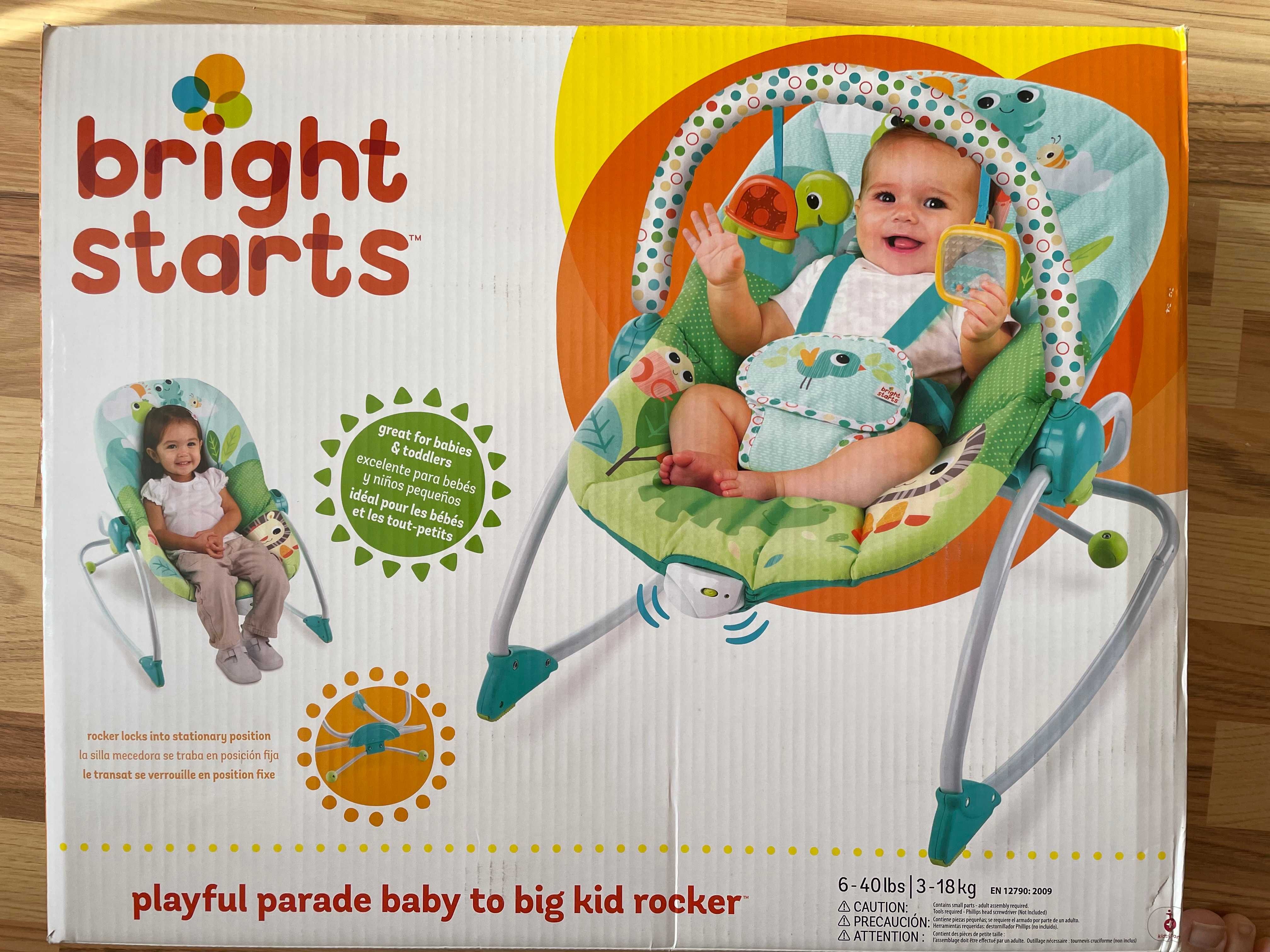 Bright starts playful parade baby hot sale to big kid rocker instructions