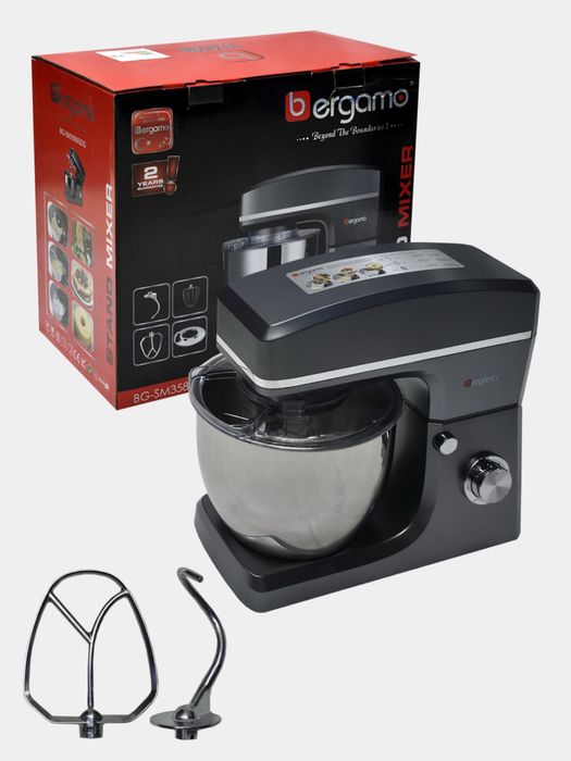 Планетарный миксер Bergamo, чаша на 7 литров, мощность 1500 Вт