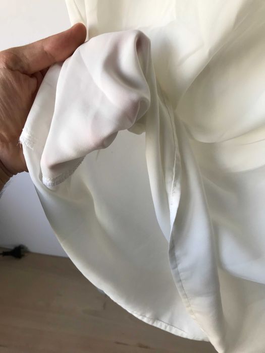 Bluză albă pentru damă Bluziță transparentă femei