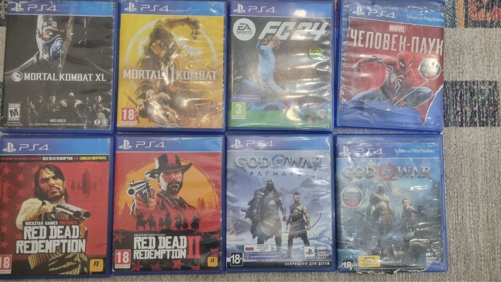 Playstation 4, с игровыми дисками