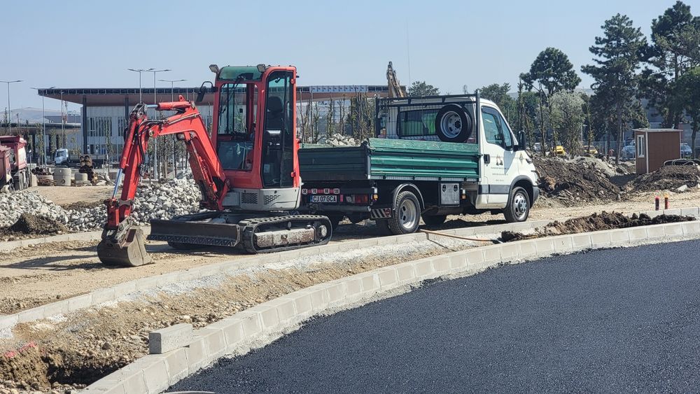 Inchiriez mini excavator buldoexcavator dumper bascula cilindru