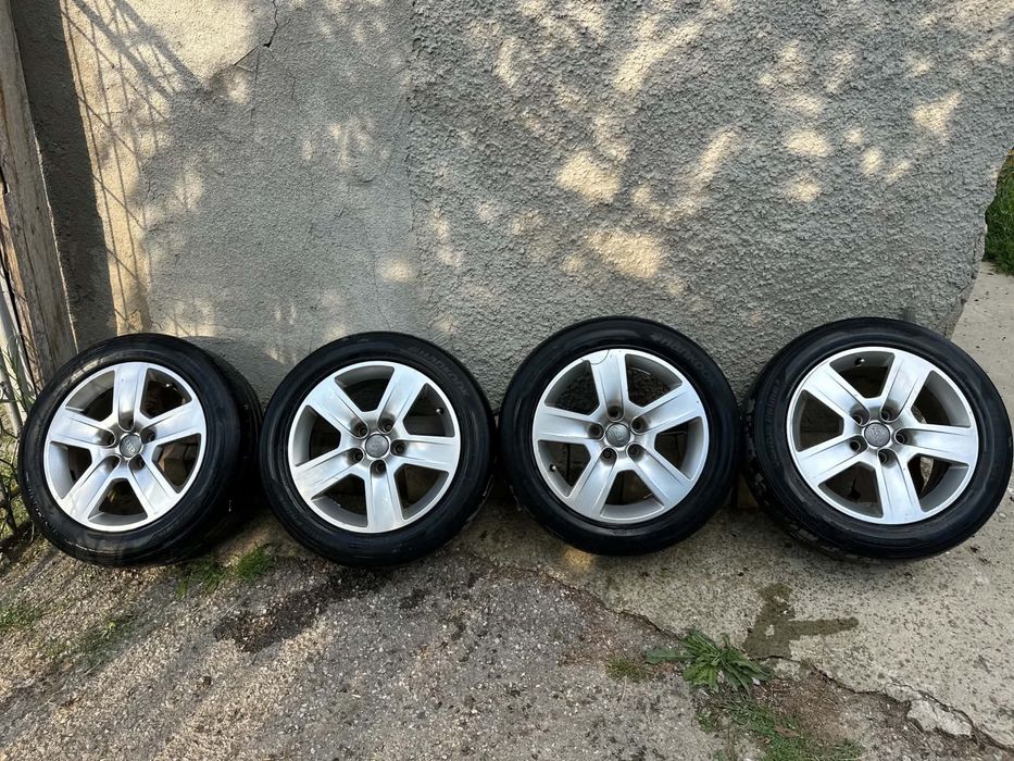 Ауди Джанти 4бр летни гуми Hankook  205/55/16