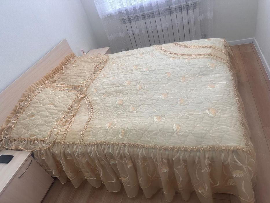 Покрывало для спальни кровати . Комплект.