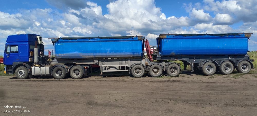 Тягач с прицепом Тонар, самосвал