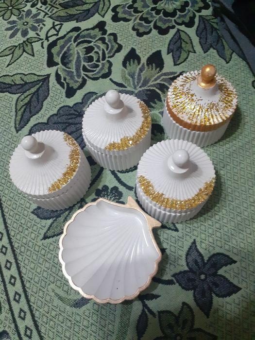 Гипсовые шкатулки 4 штуки 2000т