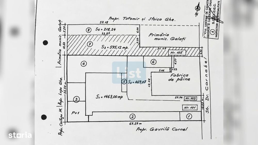 Teren 3.210 mp | Centru Galați | 0% comision | Negociabil