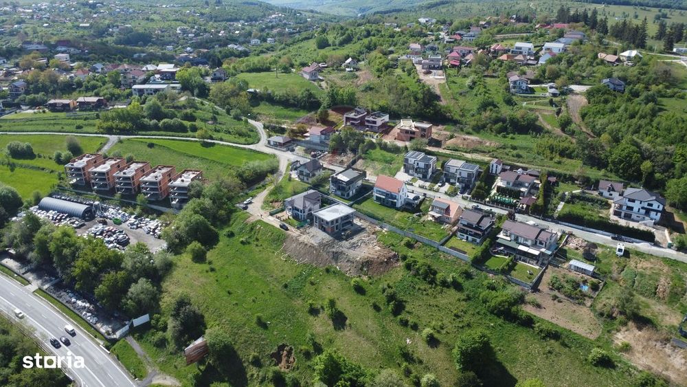 Teren 2685 mp cu panoramă Feleacu. Proiect rezidențial