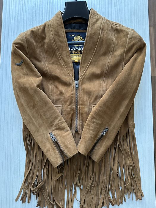 Geaca piele intoarsa naturala Superdry