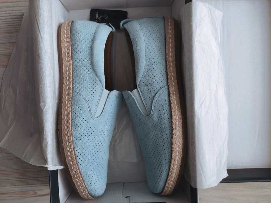 Нови мъжки обувки  "Теодор" от естествена кожа с истинска перфорация