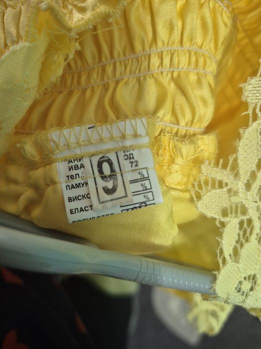 Детска лятна жълта рокля