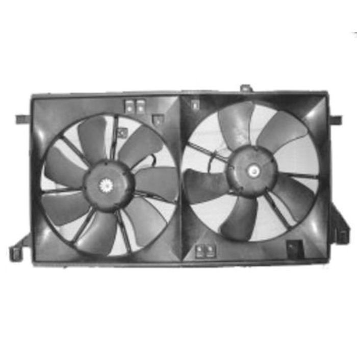 GMV radiator electroventilator Mazda 3 (Bl), 12.2008-2013, Motorizare 1, 6 77kw Benzina, dimensiune 320/320mm, 2+2 pini, fara rezistormm, Aftermarket