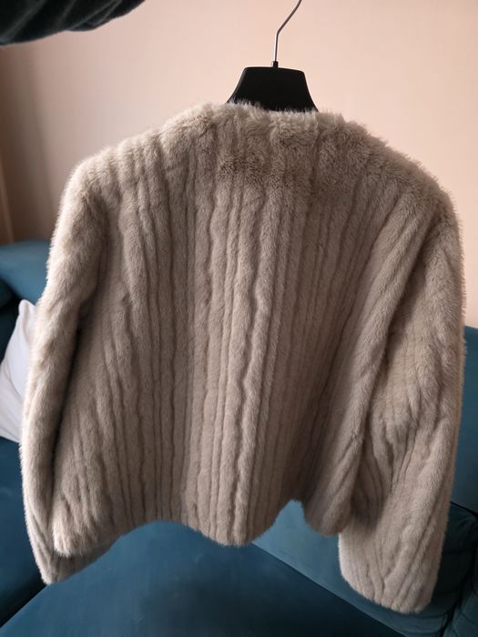 Дамско палто еко косъм