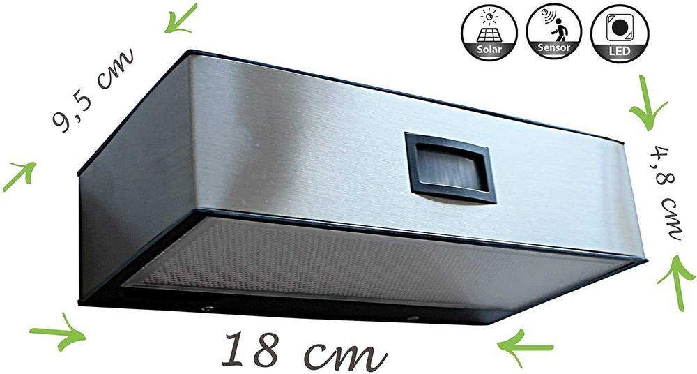 Aplica solara, curte, gradina, Lutec Brick, baterie 2200 mAh, gri A++