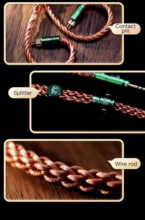 HAKUGEI Healer 2 pin, 4.4mm (cablu casti, iem, in ear)