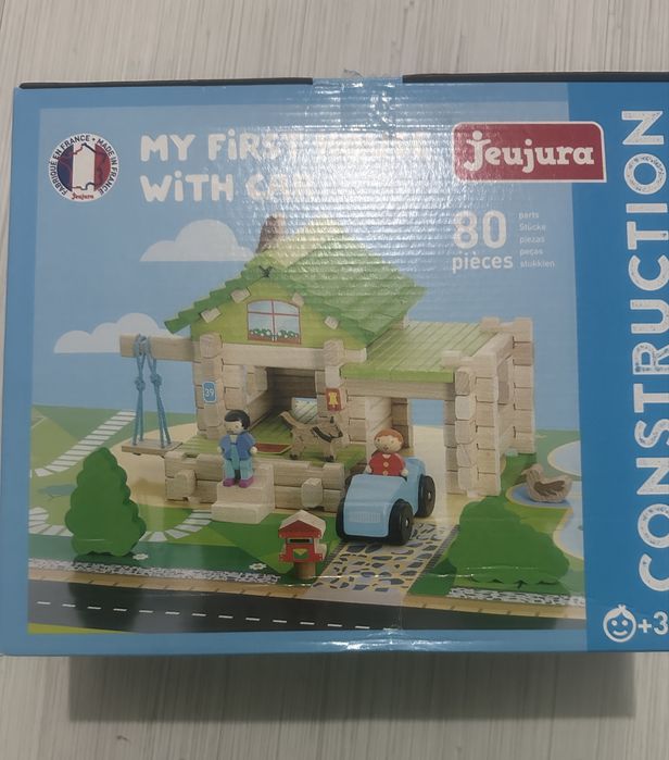 Joc constructie din lemn 80 piese