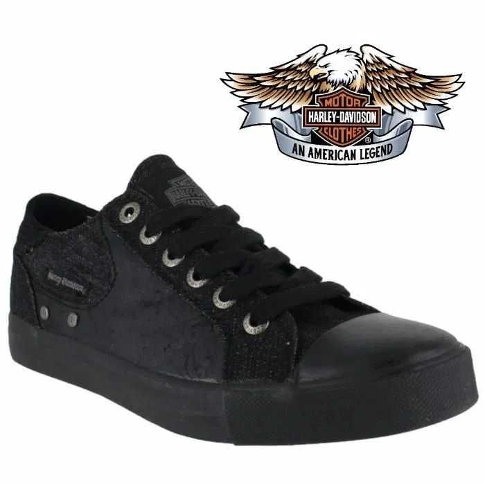 HARLEY DAVIDSON № 35/36 – Дамски обувки BLACK OXFORD нови с кутия