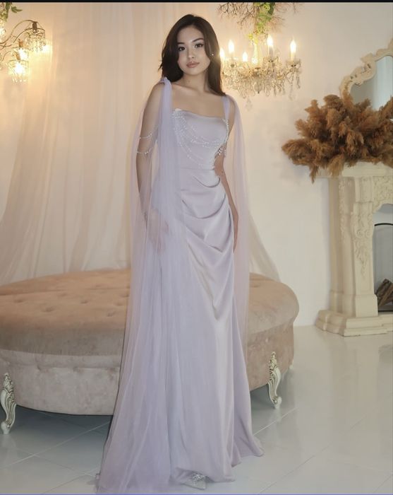 Платье напрокат сиреневого цвета