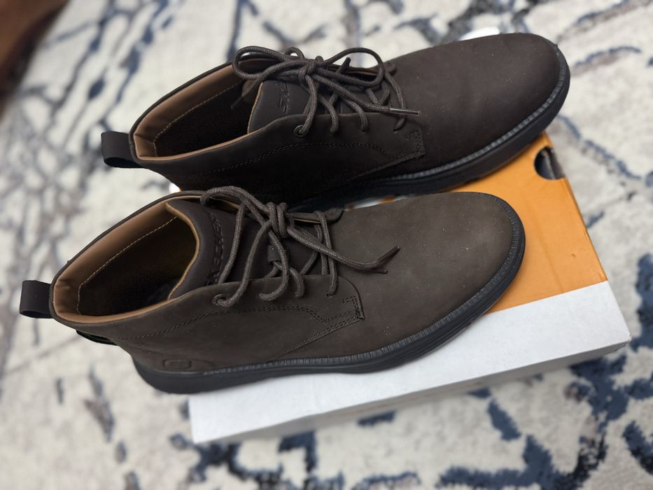 Мужские ботинки Скечерс из натурального нубука